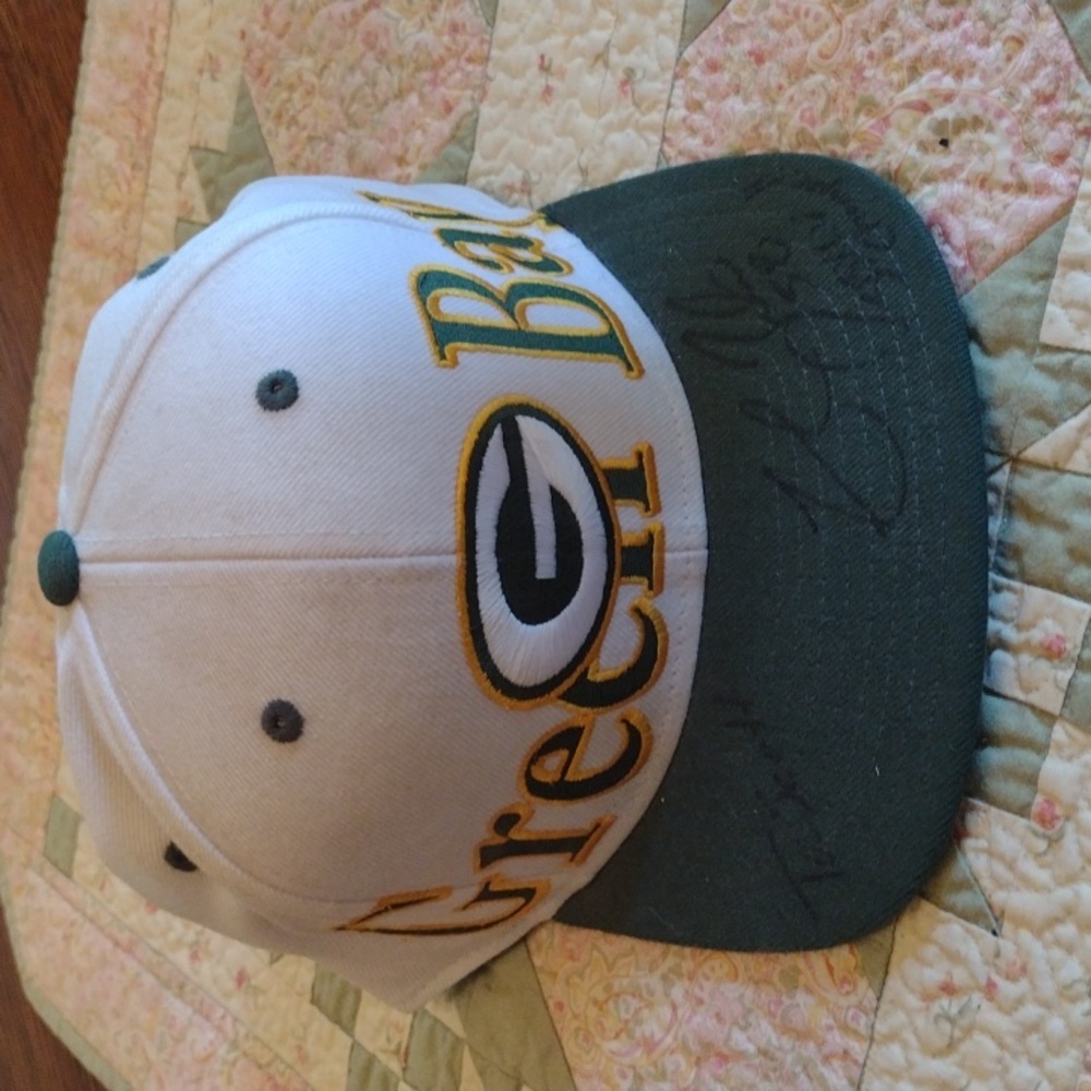 Frank Zombie signed Green Bay Packer hat, Autographed